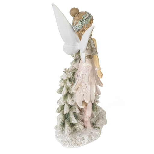 Фигурка декоративная "Фея с елочкой", L11 W6 H17 см