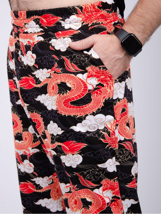 Костюм Драконы шорты, трикотаж - Малина фото 19