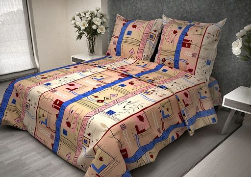 Постельное белье из бязи 140гр/м2 АКЦИЯ Стамбул бежевый (133-1) 1,5 спальный