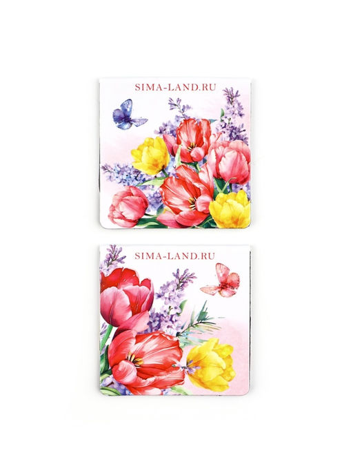 Цена за 2 шт. Набор блокнот А6, 32 листа, наклейки, магнитные закладки «8 марта! ТЫ прекрасна!»