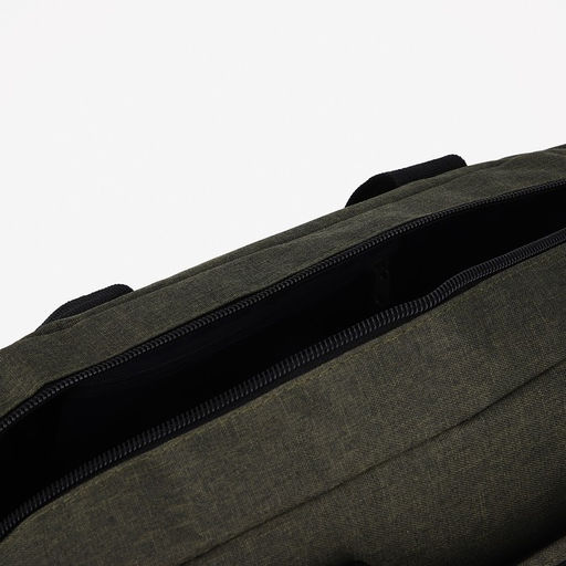 Сумка спортивная на молнии, 3 наружных кармана, длинный ремень, цвет зелёный - Simaland фото 4