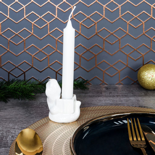 Цена за 1 шт. Подсвечник со свечкой Змейка Символ года 2025 / B5319 /уп 144/ АКЦИЯ - Галеонтрейд фото 4