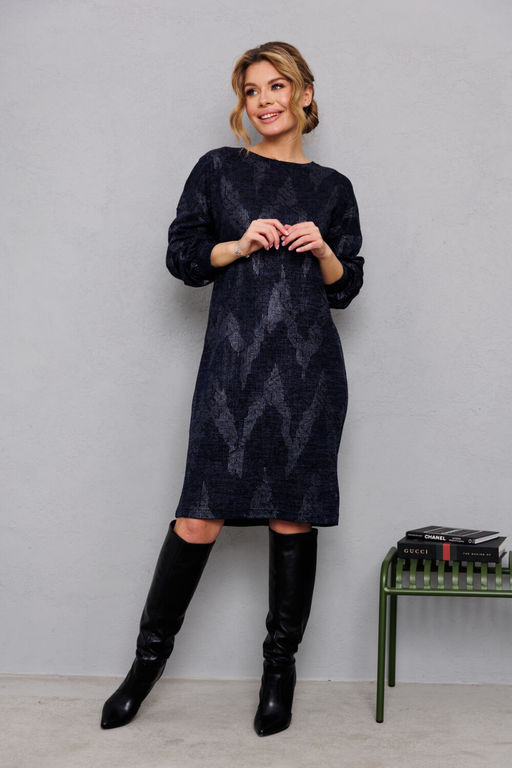 Платье AMORI 9826 синий  фото 3