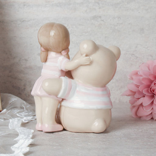 Фигурка Девочка с мишкой 10,5 см / YZ1419703 /уп 36/ - Галеонтрейд фото 3