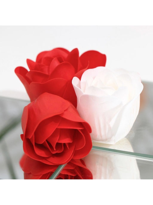 Мыльные розы, белые и красные, набор 6 шт. - SB BEAUTY фото 7