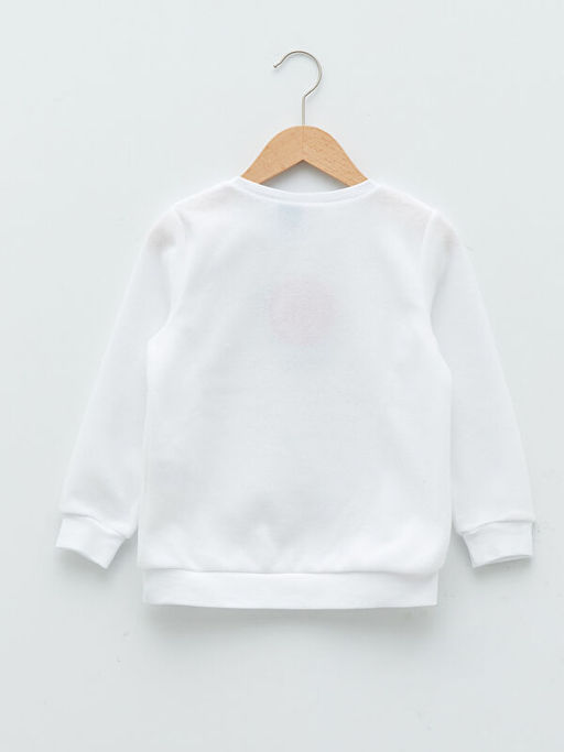 Bisiklet Yaka Elsa Bask?l? Uzun Kollu Polar K?z ?ocuk Pijama Tak?m? - Waikiki фото 3