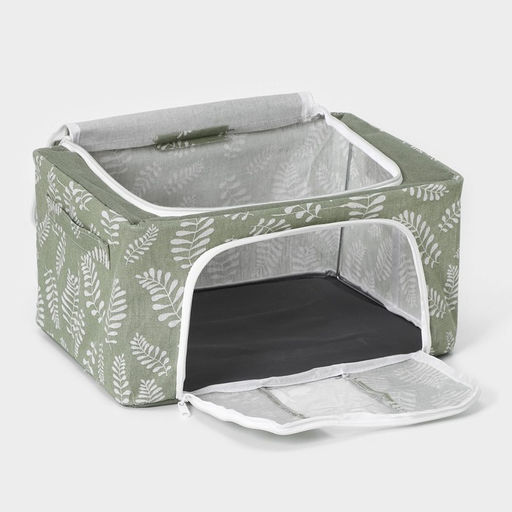 Кофр для хранения вещей Доляна Leaves, 392920 см, 24 л, зелёный  фото 6