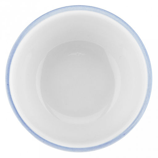 "Синий полосатик" Салатник фарфоровый 400мл, д12см, h6,6см, отводка, белый (Китай)