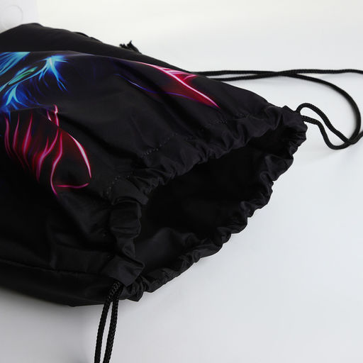 Мешок для обуви, 34*0,1*45, отд на стяжке, черный - Simaland фото 3