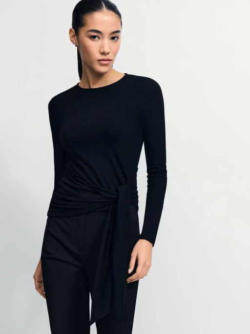 Лонгслив с декоративным узлом / Zarina фото 2