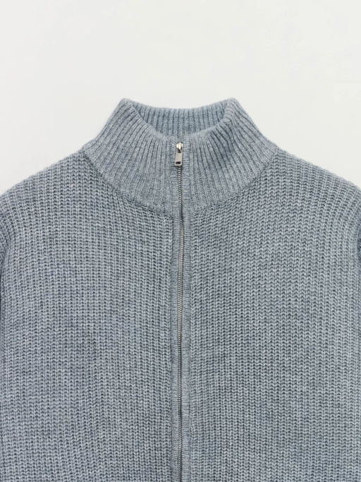 Джемпер на молнии с добавлением шерсти / Zarina