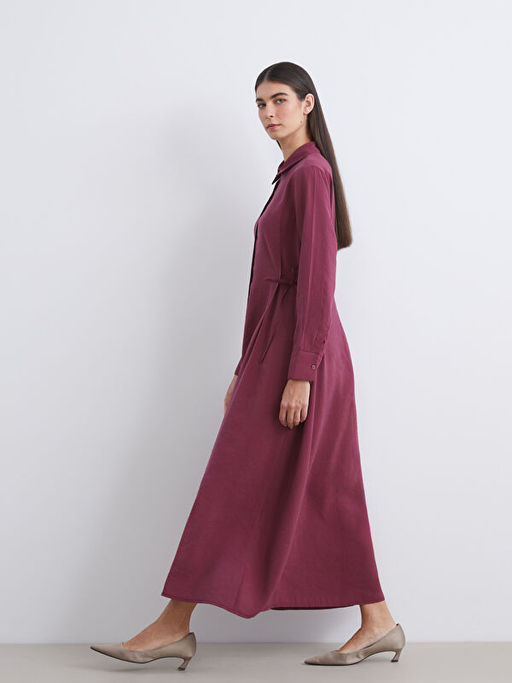 Modal Kar???ml? G?mlek Elbise