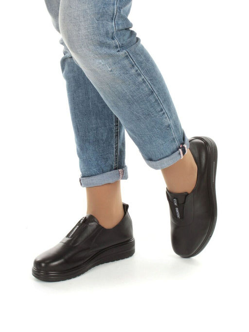 03-5069 BLACK Полуботинки женские (натуральная кожа) - No name фото 3