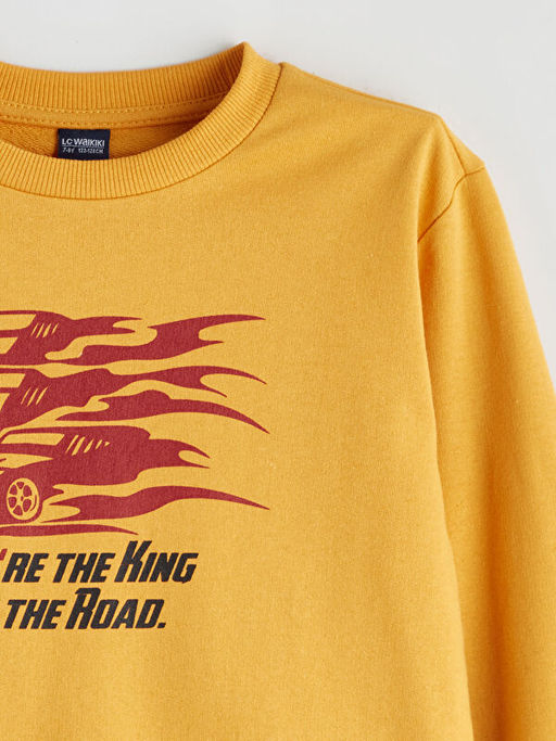 Bisiklet Yaka Erkek ?ocuk Sweatshirt