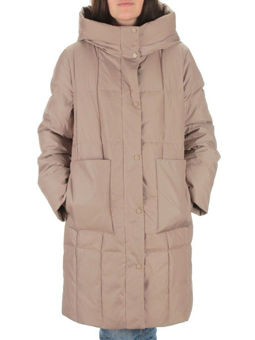 22342 DK.BEIGE Куртка зимняя женская (150 гр. холлофайбера) - Fashion фото 2