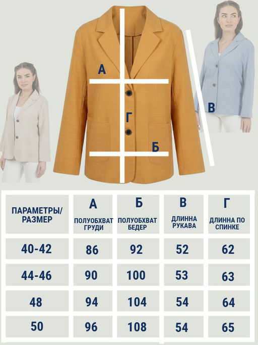 Пиджак (жакет) льняной