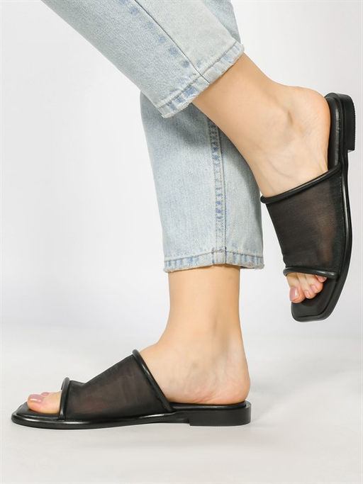 Сабо кожаные / Шлепки тренд H32F-44A - Piniolo фото 2