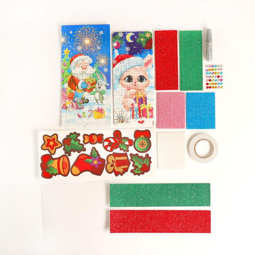 Набор для творчества Новогодний пазл-аппликация - Школа талантов фото 3