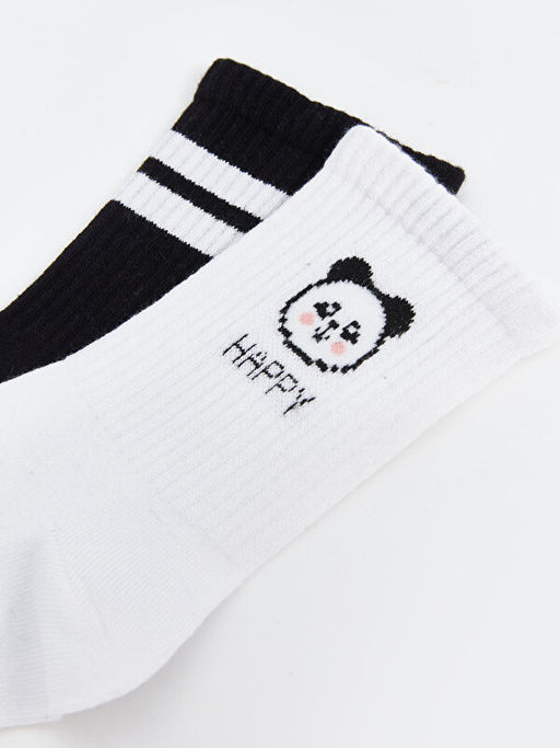 Desenli Kad?n Soket ?orap 2li