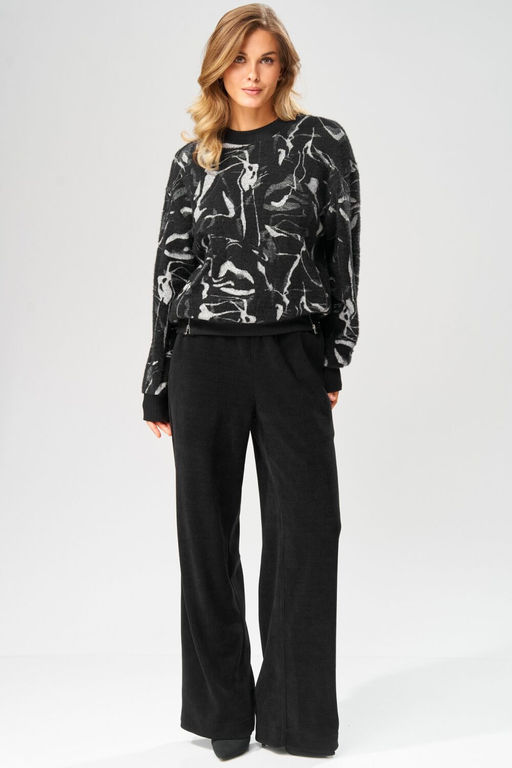 Джемпер LAIKONY 104 черно-серый  фото 10