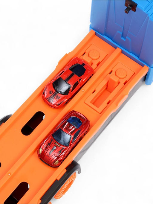 Грузовик Автовоз-трек, с катапультой, набор металлических машинок 8 шт. - Автоград фото 17