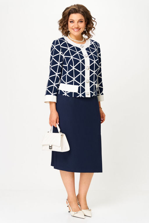 Костюм Aira Style 24128-Р сине-белый