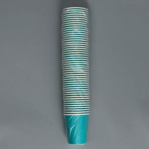 Цена за 50 шт. Стакан бумажный, однотонный, цвет бирюзовый, 250 мл, 50 шт - Simaland фото 4