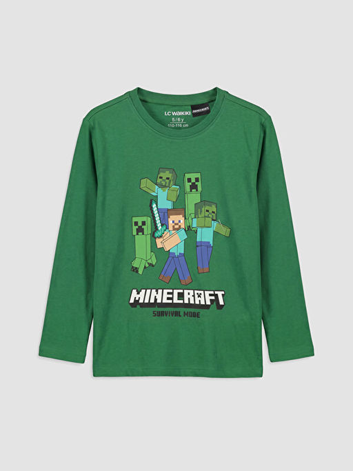 Minecraft Bask?l? Erkek ?ocuk Pijama Tak?m