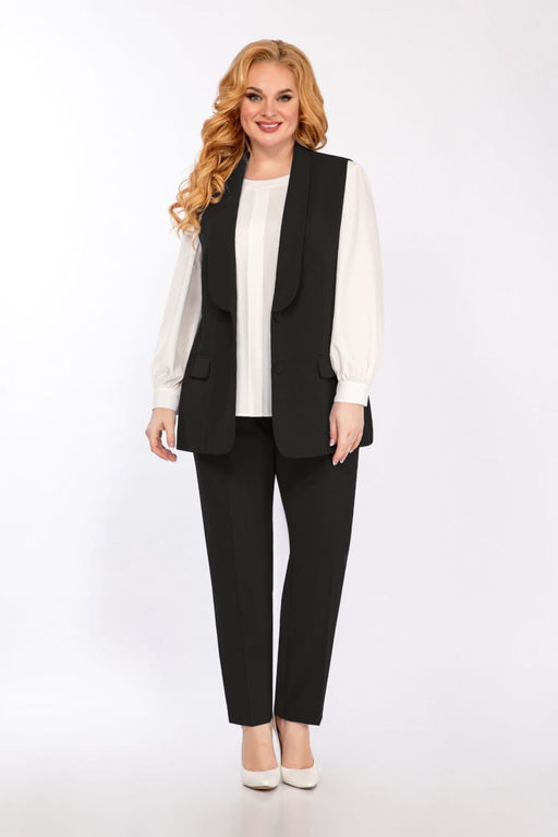 Костюм Элль стиль 2132/6 черный  фото 2