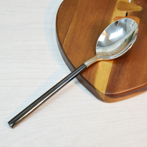 Ложка столовая 12шт. МОНИКА БЛЭК 6,5мм, 19,5 см арт. КТ-049Ч-ЛС-1