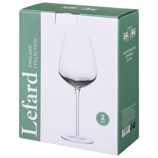 НАБОР БОКАЛОВ ДЛЯ ВИНА ELITE ИЗ 2 ШТ. 450 МЛ - Lefard фото 3