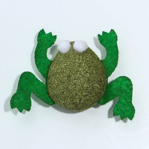 Игрушка для кошек Лягушка из кошачьей мяты, 4 х 3 см - Пушистое счастье фото 4