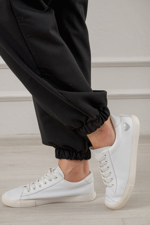 Брюки женские из футера 2-х нитка LOVE чёрные - Амадэль фото 6