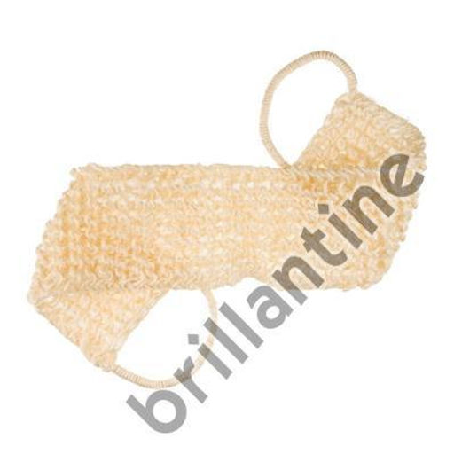 Di Valore 201-027 Brillantine Мочалка из СИЗАЛЯ с ручками, тканная, белая размер 60*12см