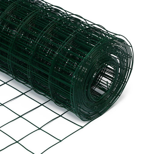 Сетка сварная с ПВХ покрытием, 10×1.5 м, ячейка 50×50 мм, d=1 мм, металл, Greengo