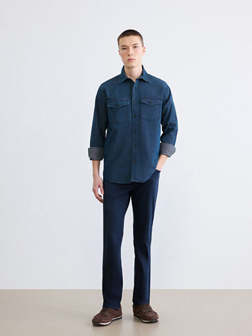 Regular Fit Erkek Jean G?mlek