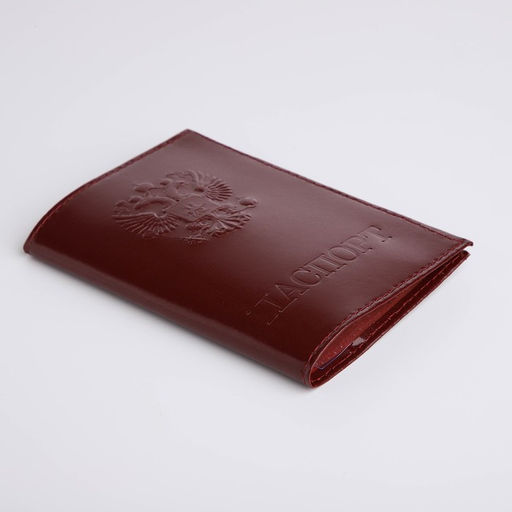 Обложка для паспорта, бордовая
