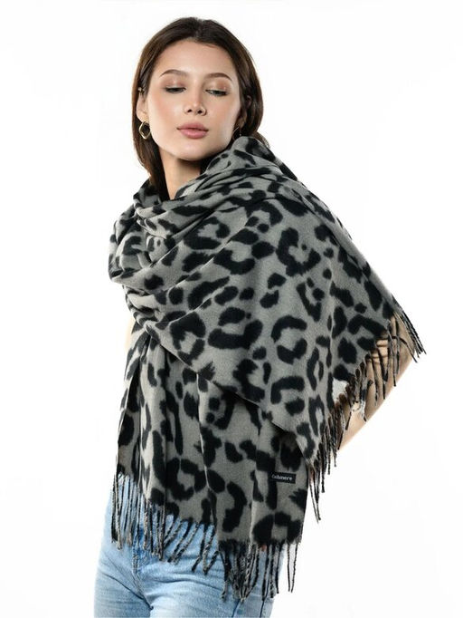 Яркий палантин с анималистичным принтом - Pretty mania фото 8