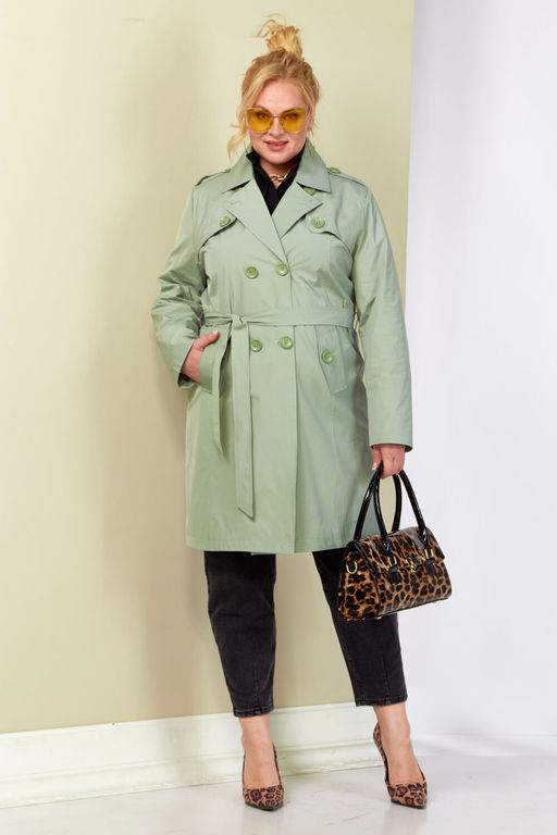 Плащ SHETTI 2187 фисташка