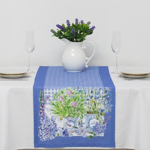 Цена за 2 шт. Дорожка на стол Этель Прованс, 40?145 см, 100% хлопок, саржа 190 г/м?, сиреневая