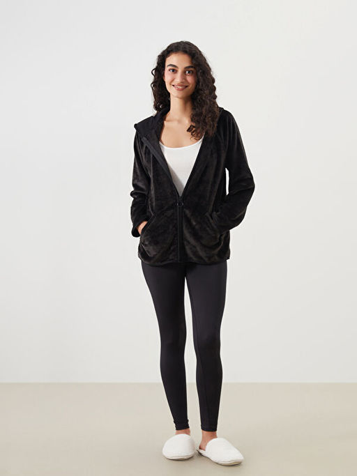 Kap??onlu Pel?? Kad?n Pijama ?st?