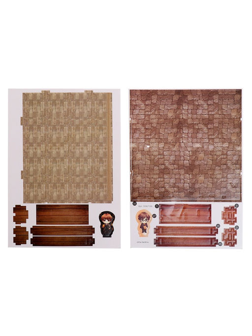 Уценка (вмятины на деталях) Конструктор 3D Волшебный зал, с гирляндой