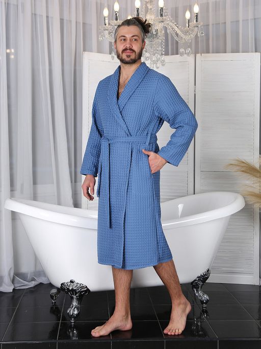 ХАЛАТ ДОМАШНИЙ ШАЛЬ БОХО ВШБ-НЕБ-ГОЛ-503 - Ашматекс фото 2