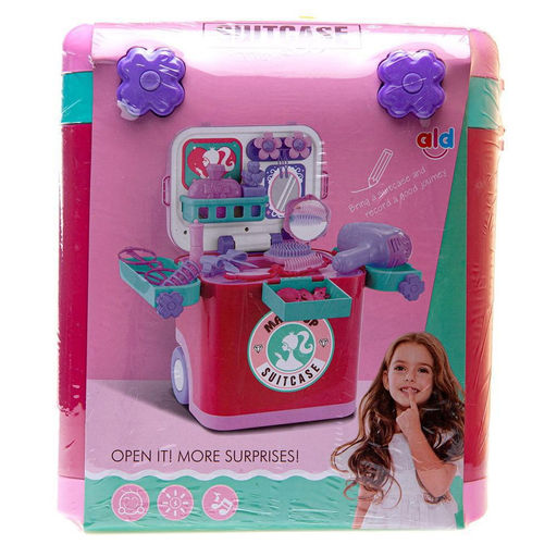 Набор игровой в чемодане с выдвижной ручкой "Стилист", световые и звуковые эффекты