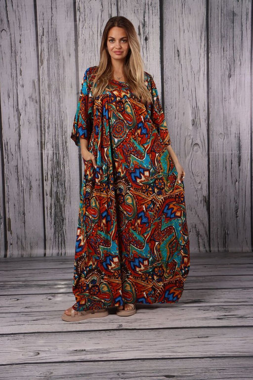 ПЛАТЬЕ ТЮЛЬПАН ЦВЕТНОЕ