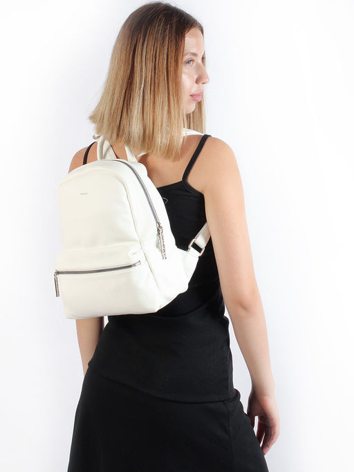 LACCOMA рюкзак Скарлет-Н2005-белый эко кожа хлопок