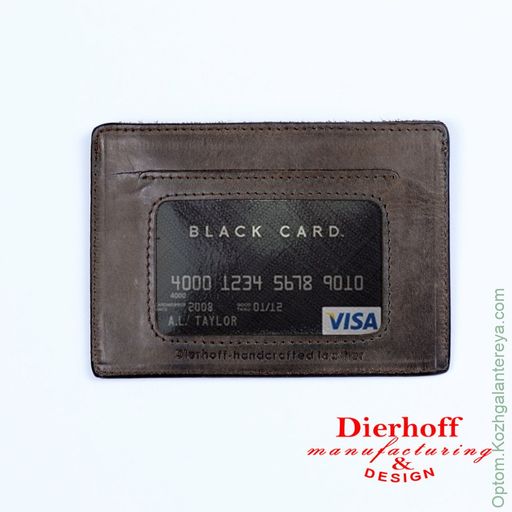 Визитница мужская кожаная Dierhoff Д 6011-911 - Sergio valentini фото 6