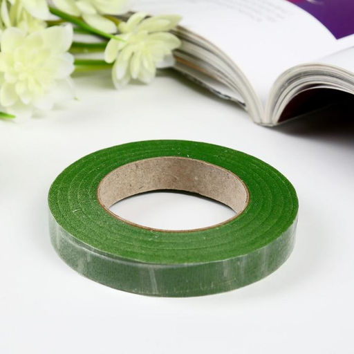 Цена за 12 шт. Тейп-лента «Зелёная», намотка 27.3 м, ш. 1.2 см