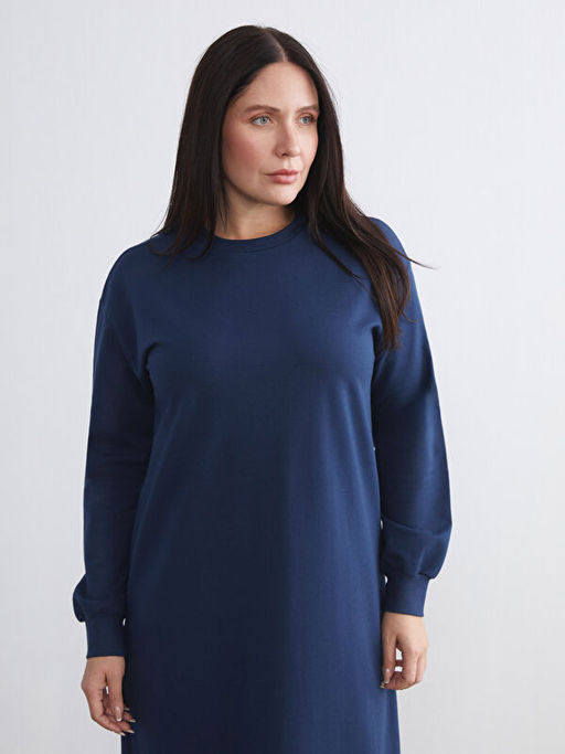 Bisiklet Yaka Sweat Elbise