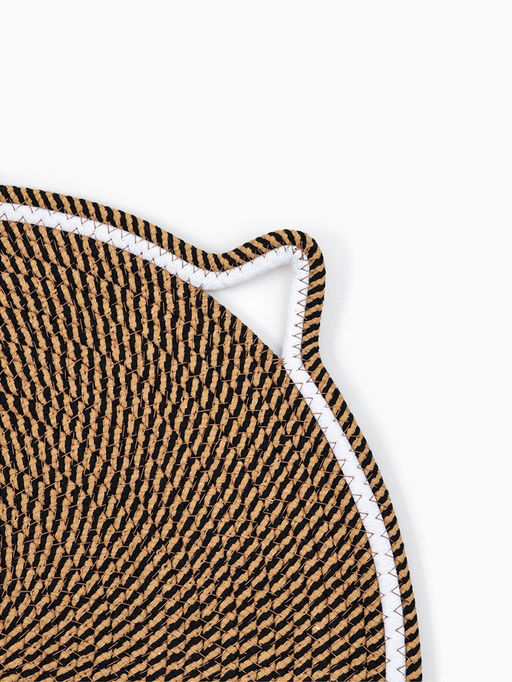 Когтеточка-коврик, 50 см, с хвостом, коричневая